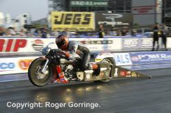 Pro Stock Motorcycle winner Andrew Hines