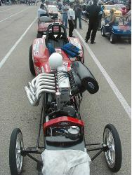 Ralph and Dean Carter�s car paired up in staging lanes