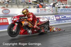 Pro Stock Motorcycle winner and 2007 NHRA Powerade Pro Stock Motorcycle Champion Matt Smith